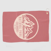Rocky Mountain Nationalpark Colorado Golfhandtuch (Horizontal)
