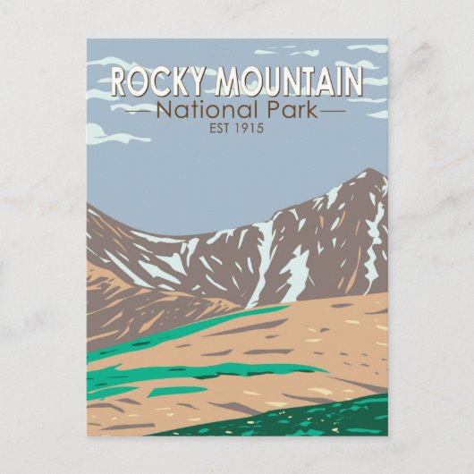 Rocky Mountain Nationalpark Colorado Grays Peak Postkarte (Vorderseite)