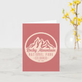 Rocky Mountain Nationalpark Colorado Karte (Gelbe Blume)