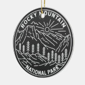Rocky Mountain Nationalpark Colorado  Keramik Ornament (Links)