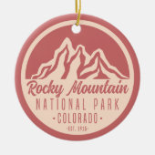 Rocky Mountain Nationalpark Colorado Keramik Ornament (Vorne)