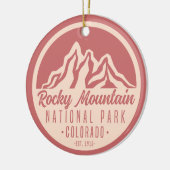 Rocky Mountain Nationalpark Colorado Keramik Ornament (Links)