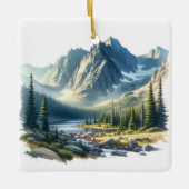 Rocky Mountain Nationalpark Colorado Keramikornament (Vorderseite)