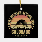 Rocky Mountain Nationalpark Colorado Keramikornament (Vorderseite)