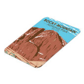 Rocky Mountain Nationalpark Colorado LongPeak Magnet (Linke Seite)