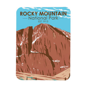 Rocky Mountain Nationalpark Colorado Magnet