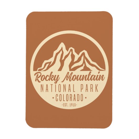 Rocky Mountain Nationalpark Colorado Magnet (Vertikal)