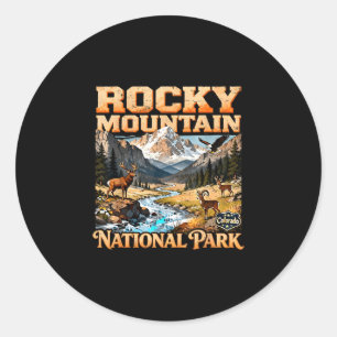Rocky Mountain Nationalpark Colorado Natur Runder Aufkleber
