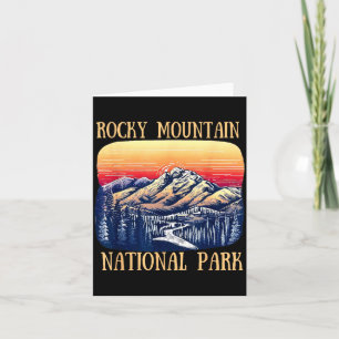 Rocky Mountain Nationalpark Colorado Natur Wandern Karte