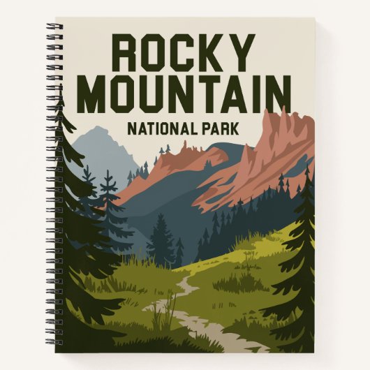 Rocky Mountain Nationalpark Colorado Notizblock (Vorderseite)
