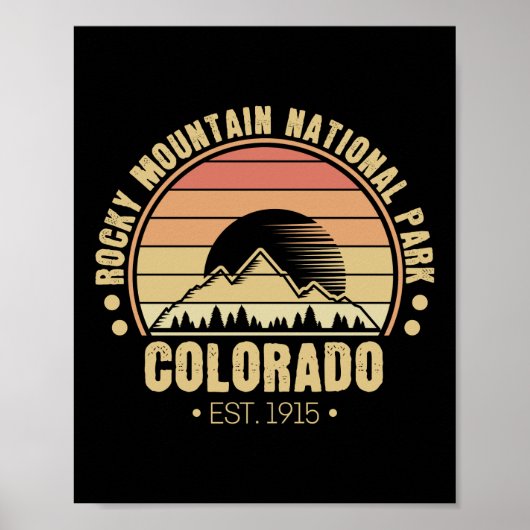 Rocky Mountain Nationalpark Colorado Poster (Vorne)