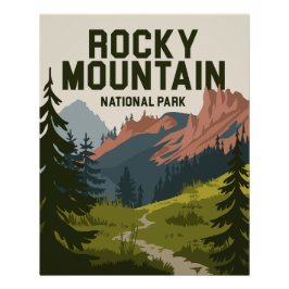 Rocky Mountain Nationalpark Colorado Poster