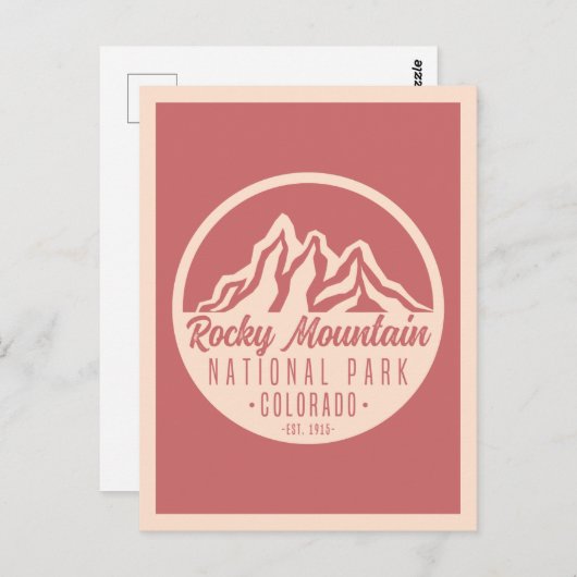 Rocky Mountain Nationalpark Colorado Postkarte (Vorne/Hinten)