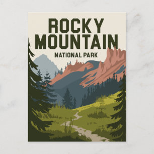 Rocky Mountain Nationalpark Colorado Postkarte
