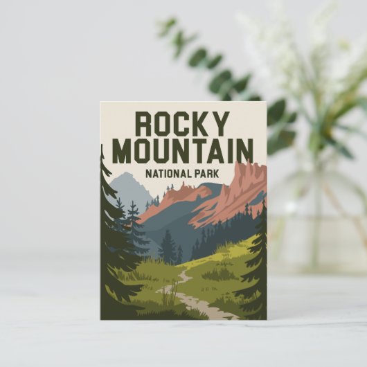 Rocky Mountain Nationalpark Colorado Postkarte (Stehend Vorderseite)