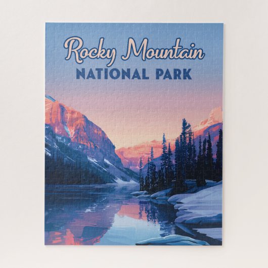 Rocky Mountain Nationalpark Colorado Puzzle (Vertikal)