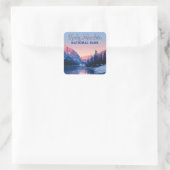 Rocky Mountain Nationalpark Colorado Quadratischer Aufkleber (Tasche)