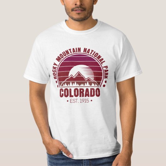 Rocky Mountain Nationalpark Colorado T-Shirt (Vorderseite)