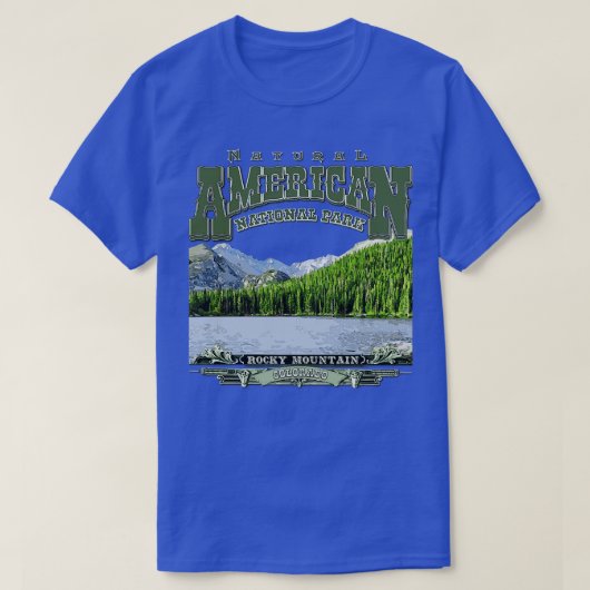 Rocky Mountain Nationalpark Colorado T-Shirt (Design vorne)