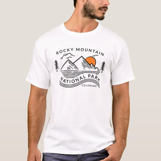 Rocky Mountain Nationalpark Colorado T-Shirt (Vorderseite)