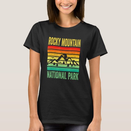 Rocky Mountain Nationalpark Colorado T-Shirt (Vorderseite)