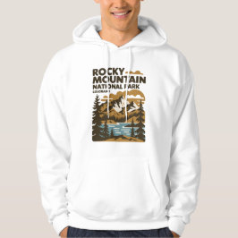 Rocky Mountain Nationalpark Colorado Vintage Art Hoodie