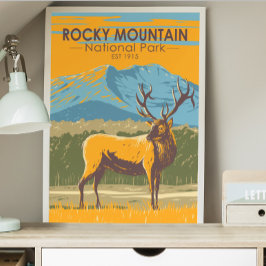 Rocky Mountain Nationalpark Colorado Vintage Poster