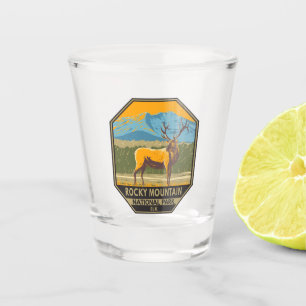 Rocky Mountain Nationalpark Colorado Vintage Schnapsglas