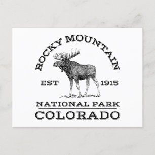 Rocky Mountain Nationalpark Colorado Wandern neben Feiertagspostkarte