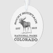 Rocky Mountain Nationalpark Colorado Wandern neben Ornament (Vorderseite)