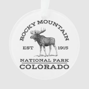 Rocky Mountain Nationalpark Colorado Wandern neben Ornament
