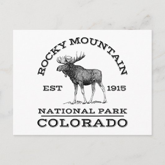 Rocky Mountain Nationalpark Colorado Wandern neben Postkarte (Vorderseite)