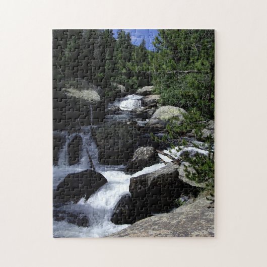 Rocky Mountain Nationalpark-Colorado-Wasserfälle P Puzzle (Vertikal)