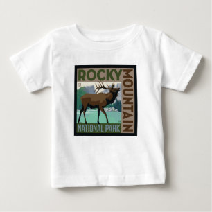 Rocky Mountain Nationalpark Elch Baby T-shirt