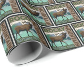 Rocky Mountain Nationalpark | Elch Geschenkpapier (Rolleneckpunkt)