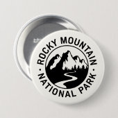 Rocky Mountain Nationalpark Emblem Button (Vorne & Hinten)