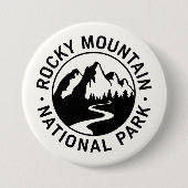 Rocky Mountain Nationalpark Emblem Button (Vorderseite)