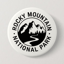 Rocky Mountain Nationalpark Emblem Button