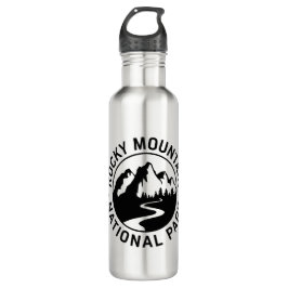 Rocky Mountain Nationalpark Emblem Edelstahlflasche