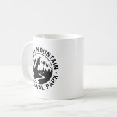 Rocky Mountain Nationalpark Emblem Kaffeetasse (Vorderseite Links)