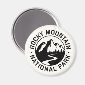 Rocky Mountain Nationalpark Emblem Magnet (Vorderseite/Rückseite)