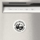 Rocky Mountain Nationalpark Emblem Magnet (In Situ (Geschirrspüler))
