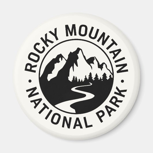 Rocky Mountain Nationalpark Emblem Magnet (Vorne)
