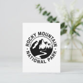 Rocky Mountain Nationalpark Emblem Postkarte (Stehend Vorderseite)