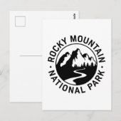 Rocky Mountain Nationalpark Emblem Postkarte (Vorne/Hinten)
