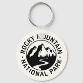 Rocky Mountain Nationalpark Emblem Schlüsselanhänger (Rückseite)