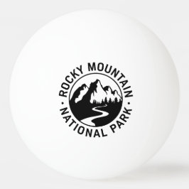 Rocky Mountain Nationalpark Emblem Tischtennisball