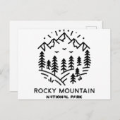 Rocky Mountain Nationalpark Feiertagspostkarte (Vorne/Hinten)