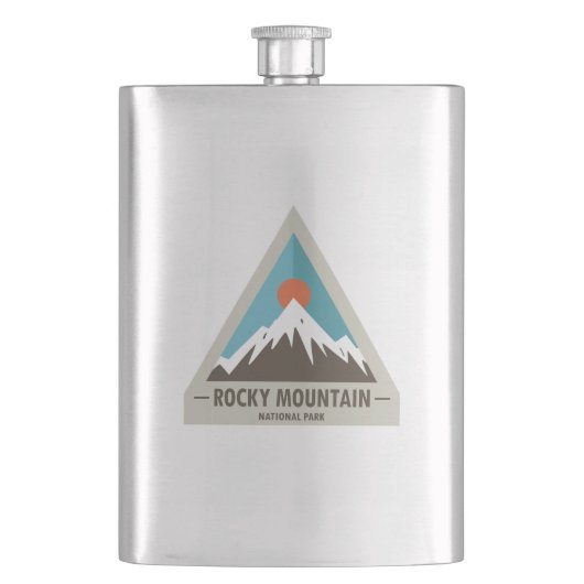 Rocky Mountain Nationalpark Flachmann (Vorderseite)