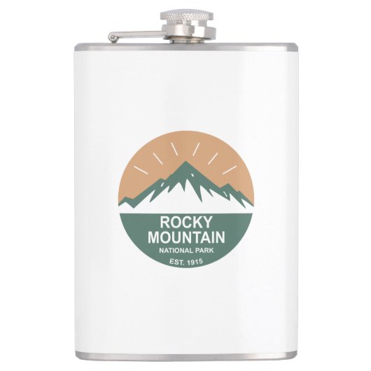 Rocky Mountain Nationalpark Flachmann (Vorderseite)